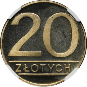 20 złotych 1986 - NGC PF67 ULTRA CAMEO - LUSTRZANKA