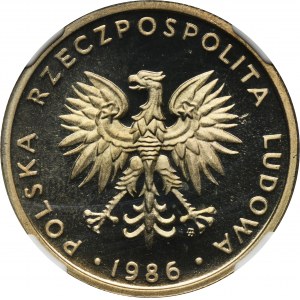 20 zlatých 1986 - NGC PF67 ULTRA CAMEO - LUSTRAGE