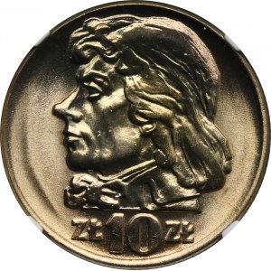 10 złotych 1966 Kościuszko - NGC MS66