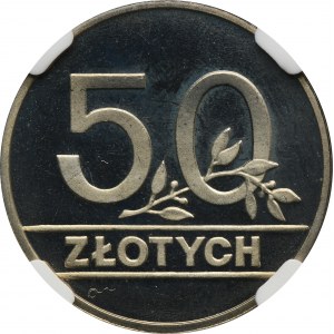 50 złotych 1990 - NGC PF67 ULTRA CAMEO - LUSTRZANKA