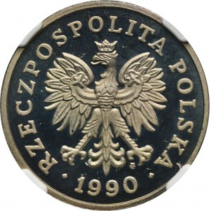 50 złotych 1990 - NGC PF67 ULTRA CAMEO - LUSTRZANKA