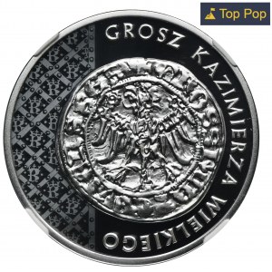 20 złotych 2015 Grosz Kazimierza Wielkiego - NGC PF70 ULTRA CAMEO