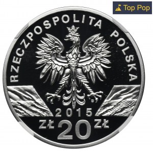 20 złotych 2015 Pszczoła Miodna - NGC PF70 ULTRA CAMEO