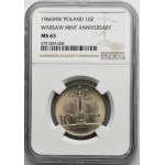 10 Gold 1966 Kleine Säule - NGC MS65 - ausgezeichnete Note