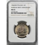 10 gold 1966 Little Column - NGC MS65 - excellent note