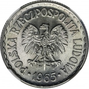 1 złoty 1965 - NGC MS64