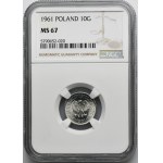 10 Pfennige 1961 - NGC MS67