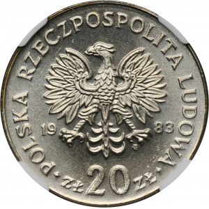 20 złotych 1983 Nowotko - NGC MS65