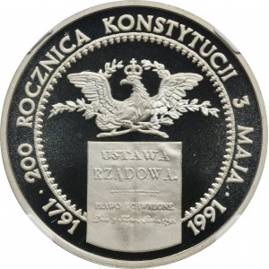 200.000 PLN 1991 200. Jahrestag der Verfassung vom 3. Mai - NGC PF68 ULTRA CAMEO