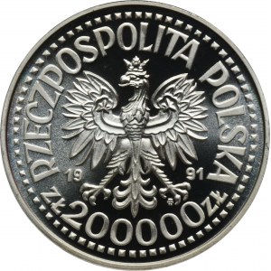 PRÓBA, 200.000 złotych 1991 Jan Paweł II, Ołtarz - PF69 ULTRA CAMEO