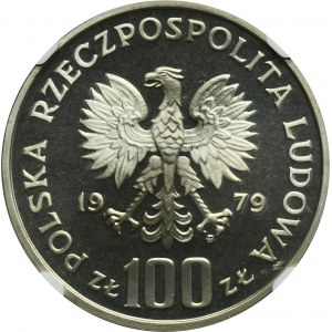 100 PLN 1979 Ochrana životného prostredia Lynx - NGC PF67 ULTRA CAMEO