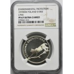 100 PLN 1979 Ochrana životného prostredia Lynx - NGC PF67 ULTRA CAMEO