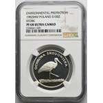 PLN 100 1982 Environmental Protection Stork - NGC PF68 ULTRA CAMEO