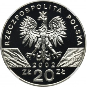 20 złotych 2002 Żółw błotny - NGC PF69 ULTRA CAMEO