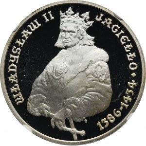 5.000 złotych 1989 Władysław II Jagiełło, Półpostać - NGC PF68 ULTRA CAMEO - RZADKIE