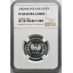 1 złoty 1982 - NGC PF68 ULTRA CAMEO - LUSTRZANKA