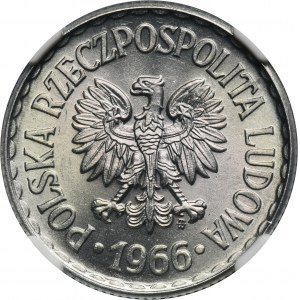 1 złoty 1966 - NGC MS65