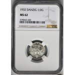 Free City of Danzig, 1/2 gulden 1932 - NGC MS62