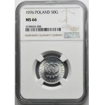 50 haléřů 1976 - NGC MS66