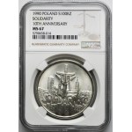 100.000 złotych 1990 Solidarność - TYP B - NGC MS67