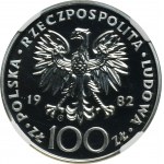 100 złotych 1982 Jan Paweł II, Valcambi - NGC MS67 DEEP PROOF LIKE