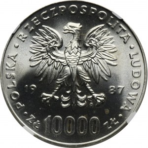 10.000 złotych 1987 Jan Paweł II - NGC MS66