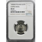 1 złoty 1990 - NGC MS66