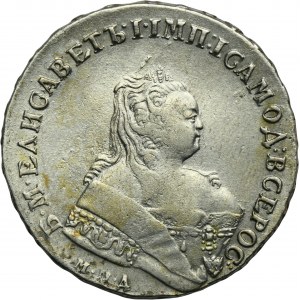 Rusko, Alžbeta, rubľ Petrohrad 1749 ММД