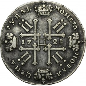 Russland, Peter II, Rubel Moskau 1728