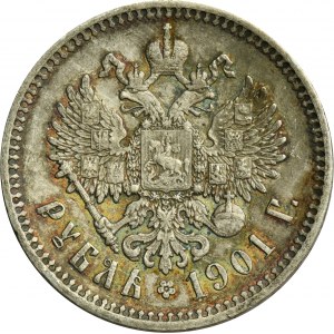 Russland, Nikolaus II., Rubel St. Petersburg 1901 Ф-З