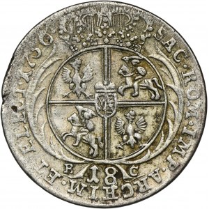 Augustus III of Poland, 18 Groschen Leipzig 1756 EC