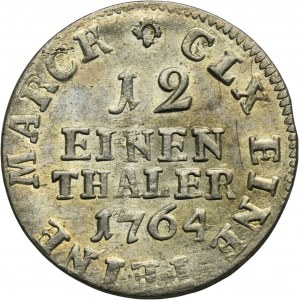 Germany, Saxony, Friedrich August III, 1/12 Thaler Leipzig 1764 IFöF