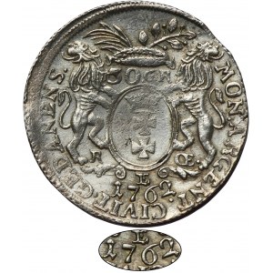 August III of Poland, 30 Groschen Danzig 1762 REOE