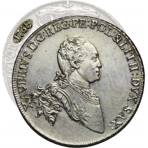 Xaver as administrator, Thaler Dresden 1768