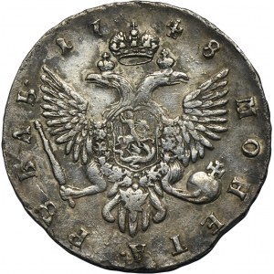 Russia, Elizabeth, Rouble Petersburg 1748 СПБ