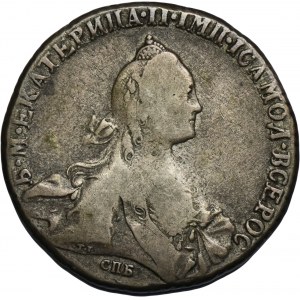Russland, Katharina II., Rubel St. Petersburg 1771 СПБ ЯЧ