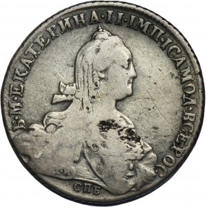 Rusko, Kateřina II., rubl Petrohrad 1776 СПБ ЯЧ