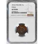 Grand Duchy of Posen, Friedrich Wilhelm III, 1 Groschen Berlin 1816 A - NGC AU58 BN