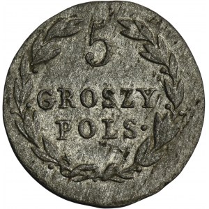 Poľské kráľovstvo, 5 poľských grošov 1819 IB - RZADSZY