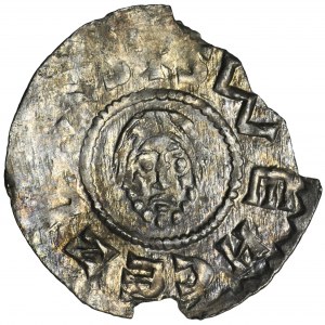 Bohemia, Bretislav II, Denarius - pearl border