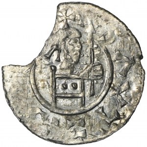 Čechy, Břetislav II, denár - perlový okraj