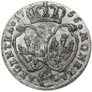 Niemcy, Królestwo Prus, Fryderyk II, Szóstak Kleve 1756 C
