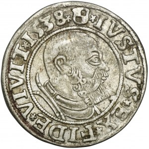 Kniežacie Prusko, Albrecht Hohenzollern, Grosz Königsberg 1538 - PRVSS