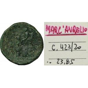 Das Römische Reich, Marcus Aurelius, Sesterz - RARE