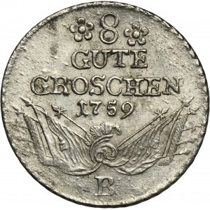 Silesia, Prussian rule, Friedrich II, 8 Gute groschen Breslau 1759 B