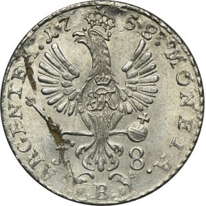 Sliezsko, pruská vláda, Fridrich II., Ort Vroclav 1758 B