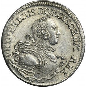 Silesia, Prussia rule, Friedrich II, 18 Groschen Breslau 1754 B
