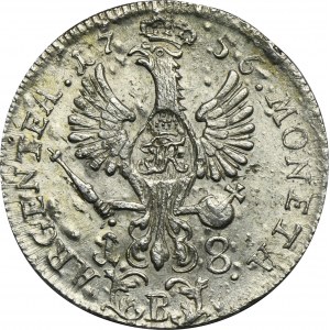 Śląsk, Panowanie pruskie, Fryderyk II, Ort Wrocław 1756 B