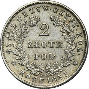Novemberaufstand, 2 Zloty Warschau 1831 KG
