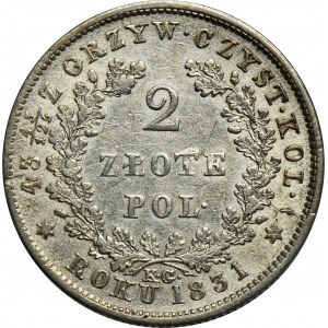 Novembrové povstanie, 2 zloté Varšava 1831 KG